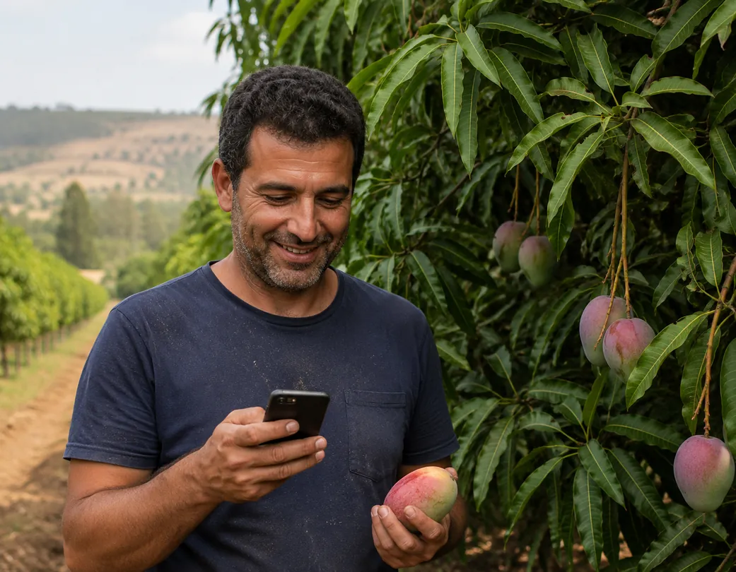 מגדל מנגו בודק הזמנות בנייד